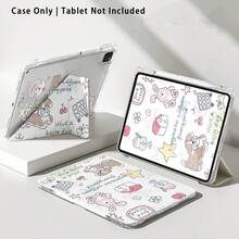 Dog, House, Rabbit, Shopping Cart Pattern Painted Effect Tablet Protective Case With Stand, Compatible With Honor 8/9/10/X8/X8A/X9/X8Pro/X9Pro, MatePad SE 11 Inch/MatePad 11 Inch/11.5 Inch/MatePad Pro, Apple 10th/11th Gen 2025 (A16), Galaxy Tab A7/A9 And Other Popular Models - Style 7 - View 9