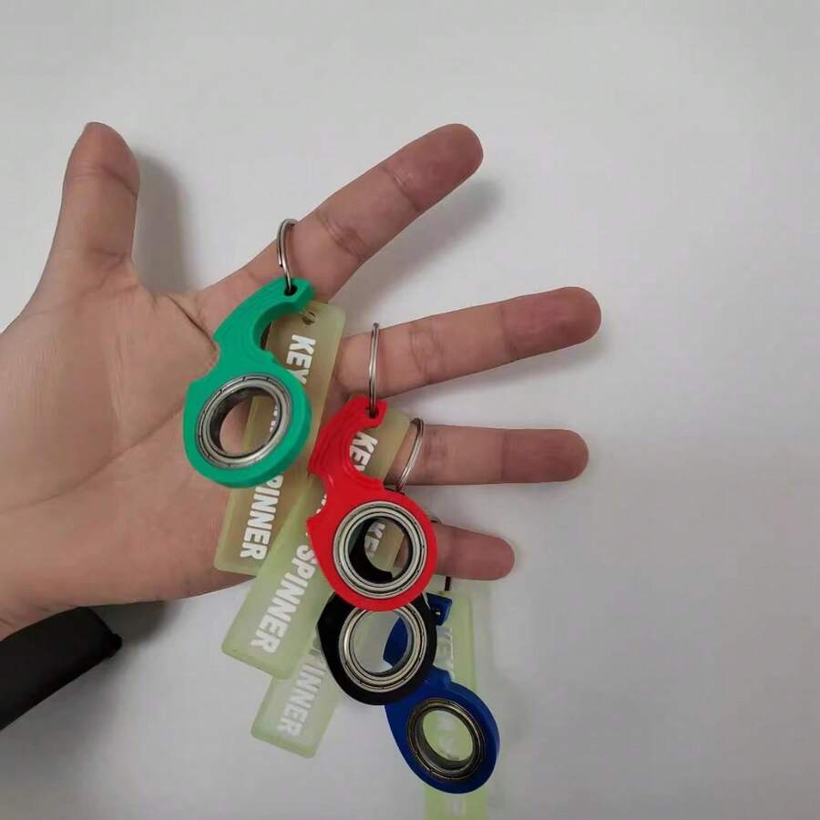 1/2pcs Multi-Color Karambit Spinner 2nd Generation Fingertip Spinning Keychain, Fingertip Spinning Stress Relief Keychain, For Backpack Decoration, Bag Decoration, Party Gift, Holiday Gift - Multicolor - View 1