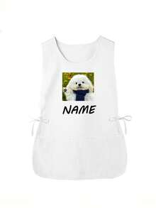 1pc Customized Dust-Proof Apron, Personalized Photo Customized Hairdresser Apron, Customized Kitchen Cooking Apron, 2 Pockets Quick-Dry Apron, Suitable For Home Men And Women, Modern Polyester Oil-Resistant Apron, Quick-Dry, Solid Color, Kitchen And Home Use - Multicolor - View 15