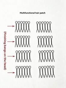 Korean Style Invisible Wire Hair Clip, Deformable Fixing Hair Comb For Updo And Flyaway Hair, Bangs Hair Accessory Organizer - Multicolor - View 2