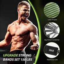 150LBS Military Green Resistance Band For Home Fitness Strength Training - Army Green - View 2