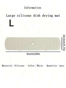 1pc Drain Mat, Sink Faucet Splash Guard, Silicone Drain Mat, Waterproof Drying Mat, Non-Slip Faucet Handle Drip Collection Tray For Kitchen And Bathroom Countertops - Kitchen, Bathroom, Farmhouse Sink Protection Mat - Multicolor - View 20