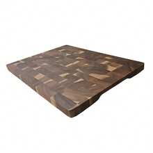 End Grain Acacia Wood Cutting Board With Built-In Hidden Handle, Solid Wood Chopping Block For Kitchen, Heavy Duty Flat Surface Board For Meat, Vegetables, Bread & Cheese, Everyday Prep Board - View 11
