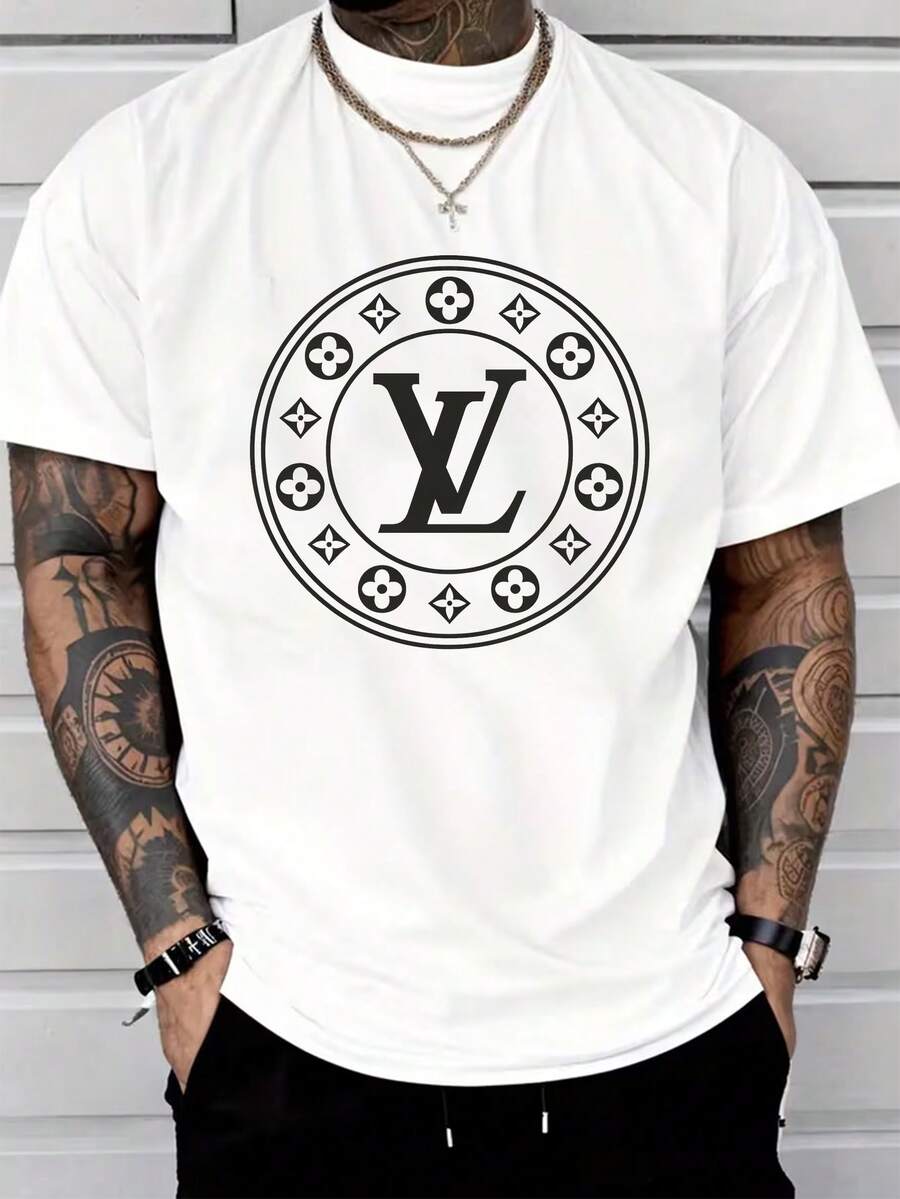 Men's Pure Cotton Short Sleeve T-Shirt Casual Summer Basic Crew Neck Soft Breathable Regular Fit Everyday Wear Tee - 白色 - 查看 1
