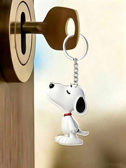 SNOOPY Dog Keychain, Backpack Hook, Bag Pendant, Decoration. Soft Matte Texture. Super Cute Design. Waterproof And Scratch-Resistant. Won't Yellow Over Long-Term Use. Cute Design, Versatile And Practical Without Looking Out Of Place.