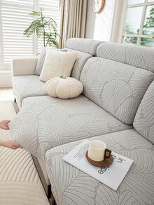 1pc Elastic Sofa Cushion Cover Backrest Cover Sofa Protector Easy To Remove And Wash Suitable For All Seasons Living Room Decor,Sofa Cover,Sofa Covers, Sofa Cover L Shape, Sofa Cover 3 Seater, Large Cushion Covers, Large Cushion Cover, Sofa, Throws For Sofa - Light Grey - View 11