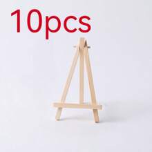 1/10pcs Portable Wooden Tripod Easel, Sturdy Painting Easel, Multi-Functional Mini Easel, Suitable For Adult Artists Painting And Photo Display, Back To School Art Supplies Easel Stand - A - View 9