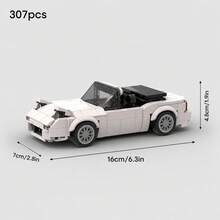 MIKEMENG 369/307/330/307/368/382 PCS Classic MOC Building Blocks Racing Car Set, Adult DIY Assemble Car Toy Model, Suitable For Collection, City Tech Champion Cup Series, Perfect As Birthday, Halloween, Christmas Gift For Boyfriend, Husband - Model - View 16