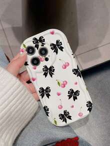 1件裝黑色蝴蝶結 1314151617ProMax 手機殼 適用於 Apple 12/11 - 彩色 - 查看 3
