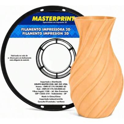 Filamento 3D PLA Fosco Bleached  Apricot - Masterprint 1KG (1.75MM) PLA 133