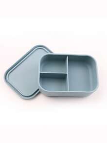 1pc Customizable Flip Lid Bento Box, Supports Artistic Text Customization, Large Area Customization, Portable, Waterproof, Leakproof, Suitable For Outdoor, Travel, School, Office, Includes Sauce Cup And Utensils, Four-Sided Lock Design - Multicolor - View 14