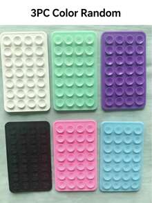 28pcs Double-Sided Silicone Suction Cup Pads, Multi-Function Phone Adsorption Holder, Non-Slip Reusable Adhesive Pads, 3 Sizes Available: 1pc/3pcs/6pcs, Suitable For Shower Room Bathroom Phone Wall Mount - A - View 11