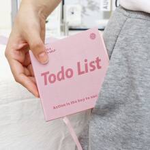 1pcsTodo List Hard‑Cover Task Planner, Daily To‑Do List Notebook, Portable Faux‑Leather Cover Time‑Management Journal For Students And Office Use, Time‑Management Hand‑Writing Notebook,Halloween And Christmas Gifts - Multicolor - View 2