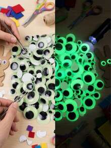 600-100pcs Self-Adhesive Googly Eyes, Multiple Sizes Available (35mm To 8mm), Suitable For DIY Craft Activities, Can Be Used For Halloween, Christmas Decorations, Art Projects And Handmade Accessories (Storage Box Not Included) - Multiple Styles - View 7