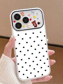 Jelly 二合一手機殼，適用於 Apple 18/18Pro/18Promax/17/17Air/17Pro/17Promax、16/16Plus/16Pro/16Promax、15/15Plus/15Pro/15Promax、14/14Plus/14Pro/14Promax、13/13Pro/13Promax、12/12Pro/12Promax、11/11Pro Max，日韓風 - 黑與白 - 查看 4