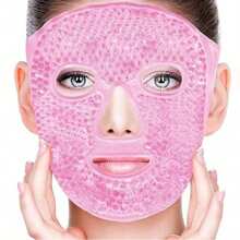 Reusable Cold Gel Eye Mask For Puffy Eyes, Dark Circles, Eye Bags, Dry Eyes, Headache, Migraine, Stress Relief - Facial Ice Pack - Pink - View 3