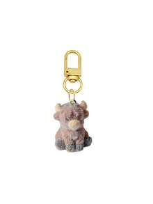 Bag Charm Flocked Calf Keychain, Bag Pendant, Backpack Charm, Decorative Accessory With Heart & Letter Metal Accent, Suitable For Girls, Students, Commuters, Birthday & Holiday Gift, Decorates Keys, Handbags, Backpacks, Daily Outfit Accent, Cute 3D Flocked Personalized Portable Accessory Gift - Multicolor - View 12
