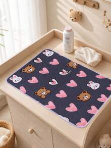 Reusable Washable Care Protection Pad, Cute Cartoon Pattern Design, Exquisite Craftsmanship, High-Quality Choice, Suitable For Multiple Scenarios And People, Soft And Breathable, Ensures Peaceful Sleep, Quick-Drying And Absorbent, 4Sizes - Multicolor - View 6