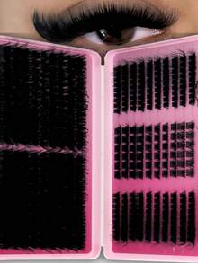 Fengxiu Eyelash 500pcs Fluffy Single Cluster False Eyelashes 120D/100D/80D/50D Dense & Fine Style, Large Capacity Eyelash Book, 4 Mixed Styles D Curl 3D Dimensional Makeup Effect, Suitable For Beginners And Professionals - View 11