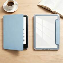 壓克力背蓋，相容於 2021 Kindle Paperwhite 第 11 代 6.8 吋機型，具備電子閱讀器自動喚醒/睡眠功能；亦相容於 2024 Kindle 第 11 代 6 吋機型；適用於 Kindle Paperwhite 2024 第 12 代 7 吋機型，作為電子閱讀器的智慧保護殼 - 淺藍色 - 查看 7