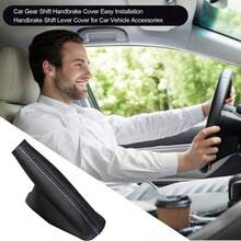 Universal Car Gear Shift And Handbrake Cover, 1pc, Easy To Install - Fits Most Vehicles, Auto Accessories - Multicolor - View 3