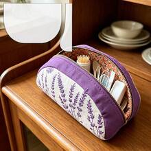 2pcs/Set Oval Cosmetic Bag Sewing Templates, DIY Storage Pouch & Zipper Bag Quilting Stencils, Durable Milky White PET Material, Handmade Storage Bag Making Tools, Auxiliary Sewing Guides For Craft Lovers And Beginners, Creative Sewing Supplies - Classic - View 7