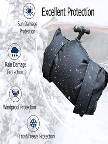 3pcs/2pcs/1pc Thickened Faucet Anti-Freeze Insulation Cover, Outdoor Water Pipe Anti-Freeze & Dust Cover, Prevent Faucet Freezing, Winter Insulation Tool, Reusable, Easy To Remove, Suitable For Home, Garden, Kitchen And Various Outdoor Scenes - A - View 3