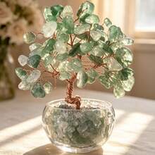 2026 New 2D Flat Printed Small Acrylic Green Crystal Tree Decor, Christmas Table Decoration Gift, Home Decor, Kitchen Decor, Room Decor, Party Decor, Decorative Craft, Desk Decor, Dining Table Decor - 1PC - View 4