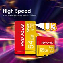 MICRODRIVE Kartu Memori Flash Micro SD TF PRO PLUS 128GB 64GB 32GB 16GB 8GB Kelas 10 U3 Kartu Penyimpanan Kecepatan Tinggi Gratis Adaptor SD Untuk Kamera Video Perekam Pengawasan Ponsel - View 4