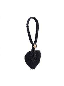 1pc Leaf Tassel Rope Tieback, Bohemian Style Home Decor, Handwoven Rope Decorative Tieback, Suitable For Thin And Thick Household Curtains - Multicolor - View 11