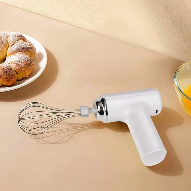 1pc Portable Electric Egg Beater/Mixer - USB Rechargeable, Wireless, Portable, Lightweight, Easy To Use, Suitable For Baking Cakes, Cookies, Muffins - Ideal Choice For Baking Enthusiasts And Professionals, Battery Capacity: 800mAh - Multicolor - View 4
