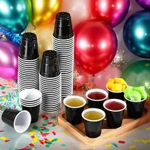 5/10/30/50/100pcs Bullet Cups, 2oz Mini Party Cups, Small Reusable Party Game Bullet Cups, Suitable For Liquor, Cocktails, Wine, Condiments, Snacks, Juice. Perfect For Any Party! - Black - View 4