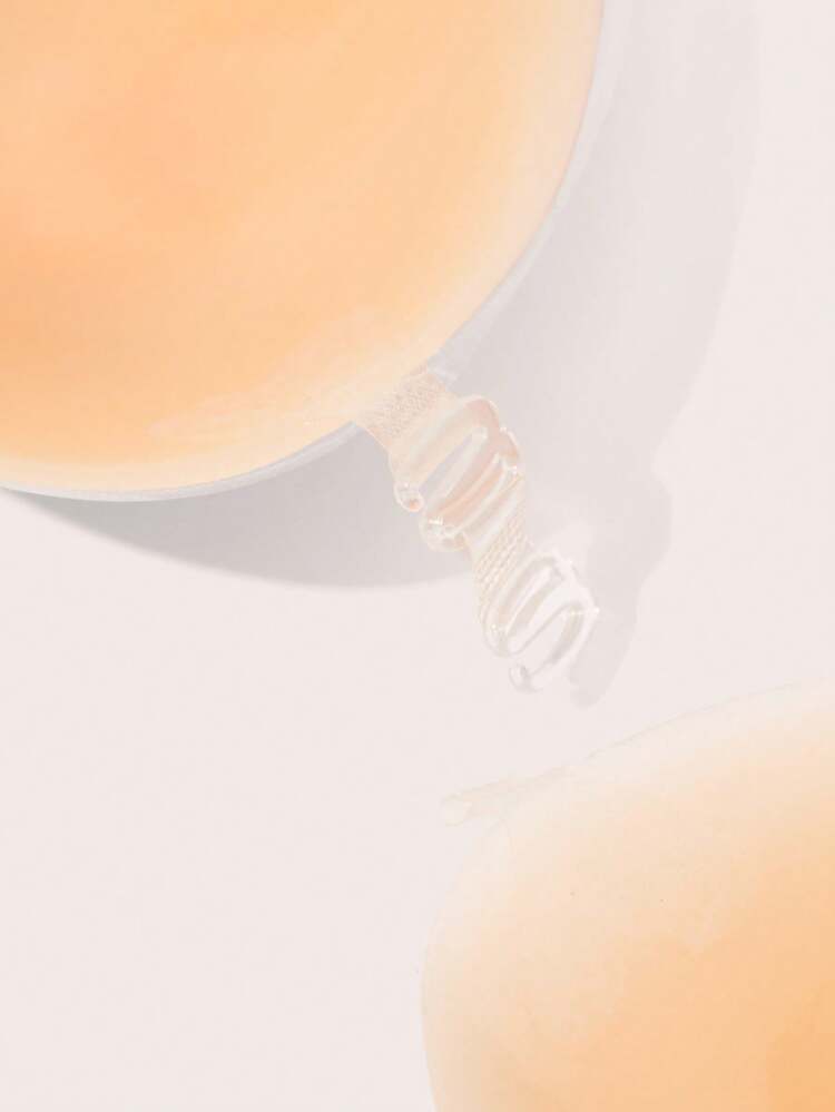 Lignisse 可重複使用矽膠黏性胸罩 隱形聚攏式乳貼 附收納板 自黏式無痕提拉乳貼 不露痕跡 女士內衣配件 - 彩色 - 查看 7