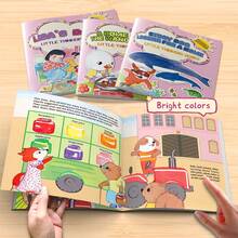 Early English Literacy Picture Story Notebooks, Little Thinkers Series, Simple English Reading For First Words And Sentences, Daily Life, Feelings, Home And Social Learning Themes, Cute Illustrated Stories For Home And Classroom - Early English Literacy - View 4