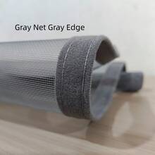 Grey Mesh Grey Trim Mosquito Screen, Home Sliding Window Use, Partial Opening For Ventilation, Customizable Size - Grey Mesh With Grey Edges - View 4