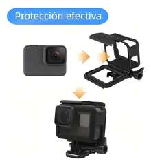 Funda Protectora Carcasa De Bisel Abs Para Gopro Hero 5 6 7 - Negro - Ver 10