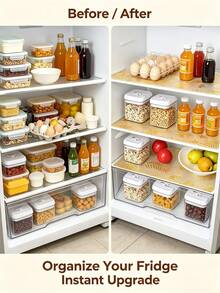 4 piezas de revestimientos impermeables para refrigerador - a prueba de humedad, antideslizantes, lavables, reutilizables, material EVA, patrón de limón novedoso, adecuados para refrigerador y decoración de cocina, revestimientos de refrigerador, revestimientos de cajones, revestimientos de armarios de zapatos, revestimientos de armarios - Dorado - Ver 10