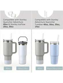 3pcs/1pc, Transparent Glass Bottom Cover For Compatible With Stanley 30/40oz Glass, Non-Slip Protective Sleeve, Accessory For Glass, Protective Silicone Cover For Ice Bar Cup Accessories, Reduce Noise And Protect Cup Accessories - Clear - View 2