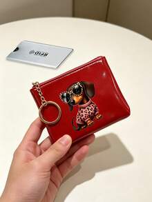 Dachshund Dog Coin Purse,Keychain Change Pouch For Women,Travel And Vacation Lightweight Pocket Card Bag,Large Capacity,Birthday, Anniversary - Multicolor - View 10