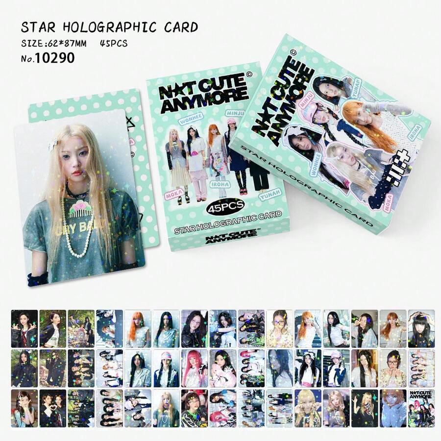 45 بطاقة LOMO قابلة للجمع من ألبوم NOT CUTE لنجوم K-POP - متعدد الألوان - مشاهدة 1