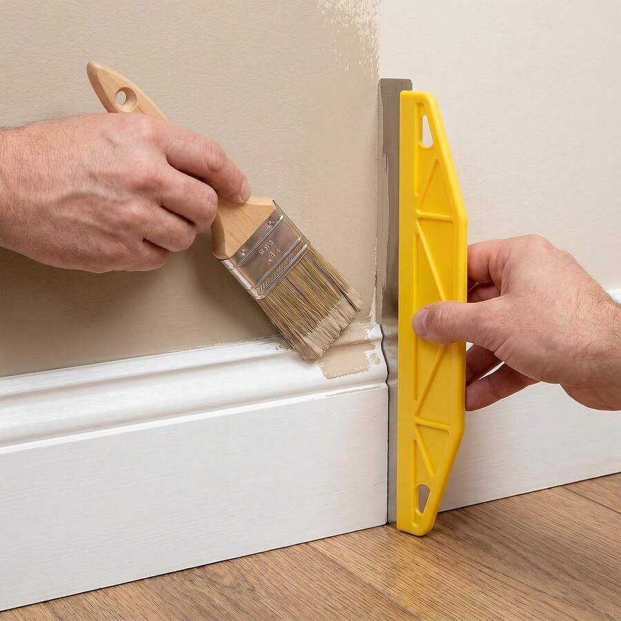 12-Inch Heavy Duty Metal Paint Edger Tool With Ergonomic Handle And Blade - Suitable For Precise Edging, Wallpaper Trimming, Wall Coating Barrier Systems, For Home And Commercial Use - Durable Yellow Edger - Multiple Styles - View 1