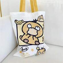 1pc HOT Canvas Shoulder Bags Ladies Casual Handbag Reusable Large Capacity Women Shopping Bag - Multicolor - View 10