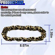 Funda de peluche suave para espejo retrovisor del coche, estampado de leopardo - ColorA - Ver 2