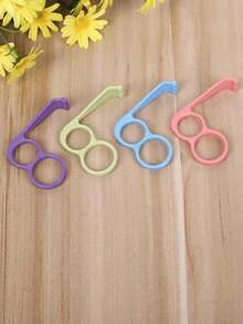 4PCS Portable Dual Ring Phone Stand, Compact Slouchy Person Desktop Phone Holder For Watching Videos - Multicolor - View 4