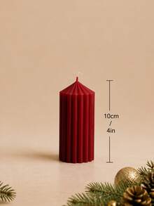 Christmas 4pcs Roman Column Scented Candle Set, Smokeless Scented Candles, Christmas Home Decor Candles, Halloween Decor Candles, Candle Centerpiece, Suitable For Home Decor Gifts - Coarse Gear Pointed Cylinder - View 14