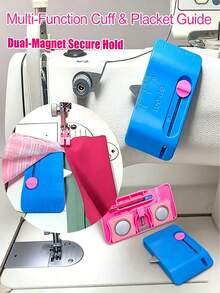 4-In-1 Seam Ripper Tool, Dual Magnetic Design, Built-In Ruler, Edge Guide And Stitch Marker, Includes Tailor's Chalk, Multi-Functional Sewing Repair Accessory, Suitable For DIY Sewing Projects - Multicolor - View 9