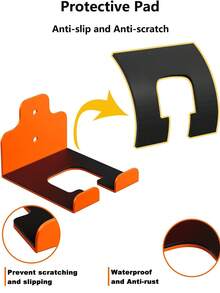 Heavy-Duty Metal Eater Hangers - Wall-Mounted Trimmer Rack For Garage, Lawn And Hedge Trimmer Tool Organizer Hooks, Utility Hooks - Multicolor - View 6