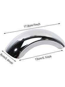 1PC Full-Field Wide-Angle Universal Rearview Mirror Without Blind Area Suitable For Motorcycles And Off-Road Vehicles Durable And Shock-Proof Motorcycle Outdoor Riding Driving Accessories - Silver - View 3