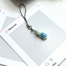 1pc Turtle Phone Chain Pendant, Healing Style Phone Accessory, Anti-Loss, Gift For Friends - Multicolor - View 5