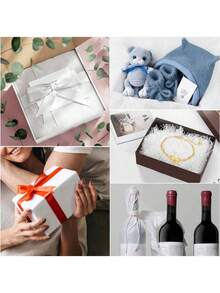 150 Sheets White Tissue Paper For Gift Bags, 14X20In Tissue Paper Bulk Translucent, Bulk Tissue Paper For Packaging Filler, Gift Paper Tissue For Protection Film, Arts Craft Decor Valentine's Day, Weddings, Parties, Birthdays, Halloween, Christmas - A - View 4